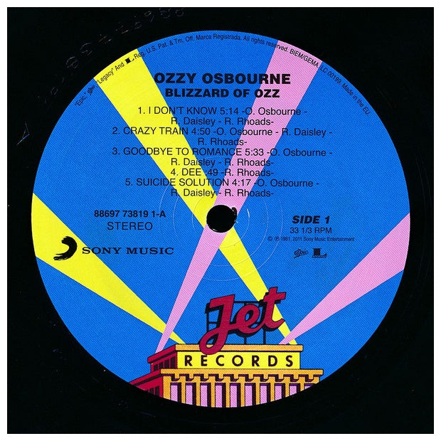 OZZY OSBOURNE - BLIZZARD OF OZ | VINILO