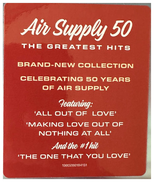 AIR SUPPLY - AIR SUPPLY 50: THE GREATEST HITS | VINILO