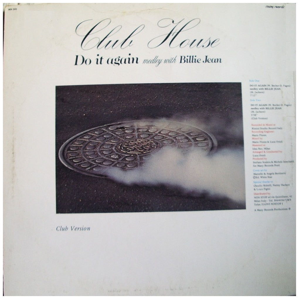 CLUB HOUSE - DO IT AGAIN (Medley With Billie Jean) | 12" MAXI SINGLE VINILO USADO