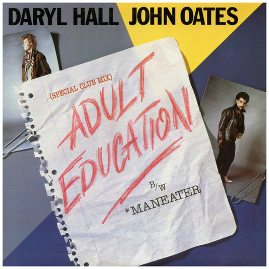 DARYL HALL & JOHN OATES - ADULT EDUCATION/MANEATER | 12" MAXI SINGLE VINILO USADO