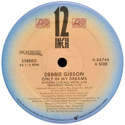 DEBBIE GIBSON - ONLY IN MY DREAMS | 12" MAXI SINGLE VINILO USADO