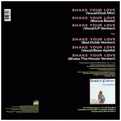 DEBBIE GIBSON - SHAKE YOUR LOVE | 12" MAXI SINGLE VINILO USADO