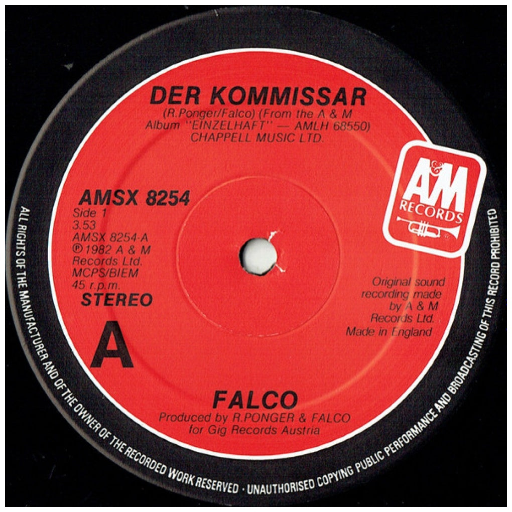 FALCO - DER KOMMISSAR | 12" MAXI SINGLE VINILO USADO