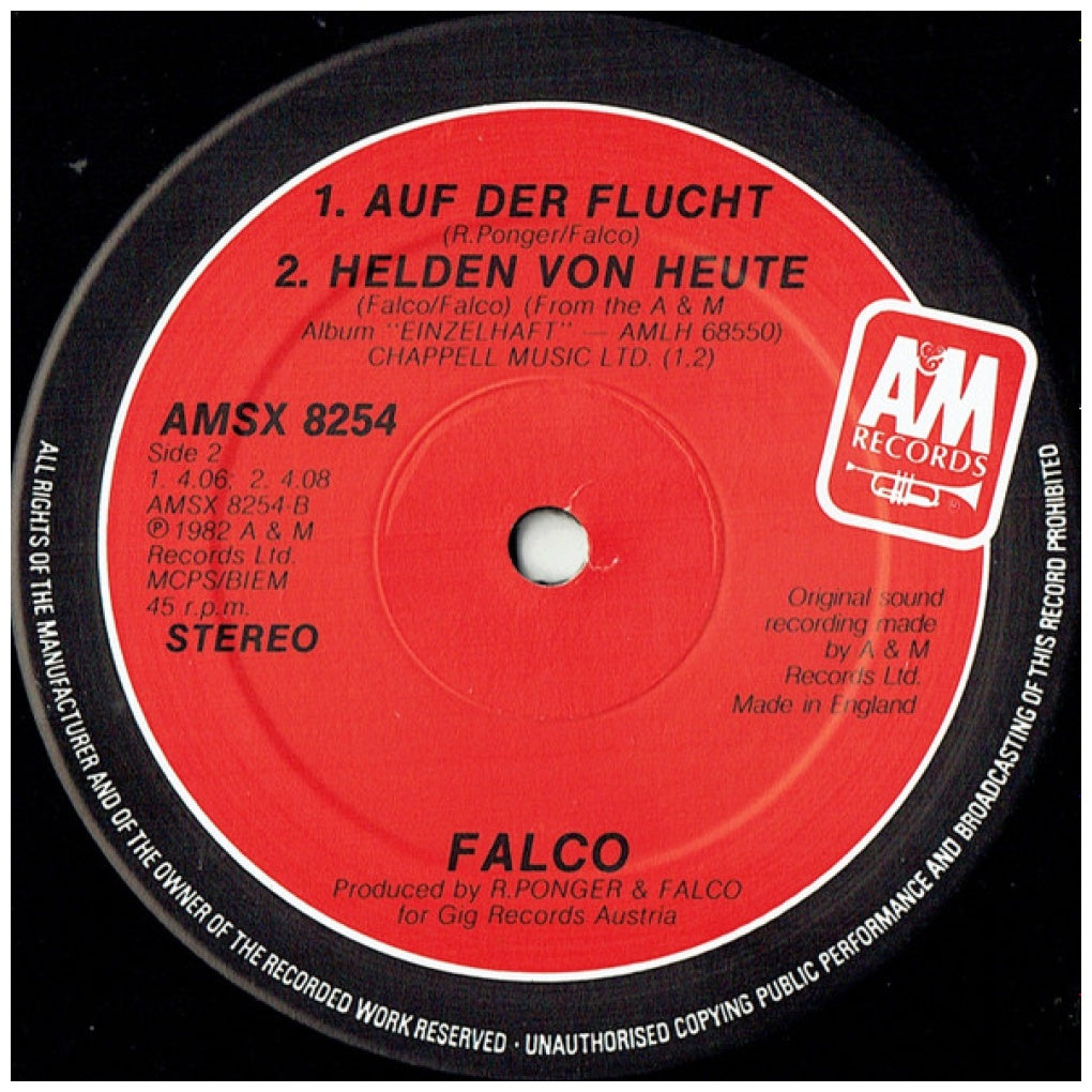 FALCO - DER KOMMISSAR | 12" MAXI SINGLE VINILO USADO