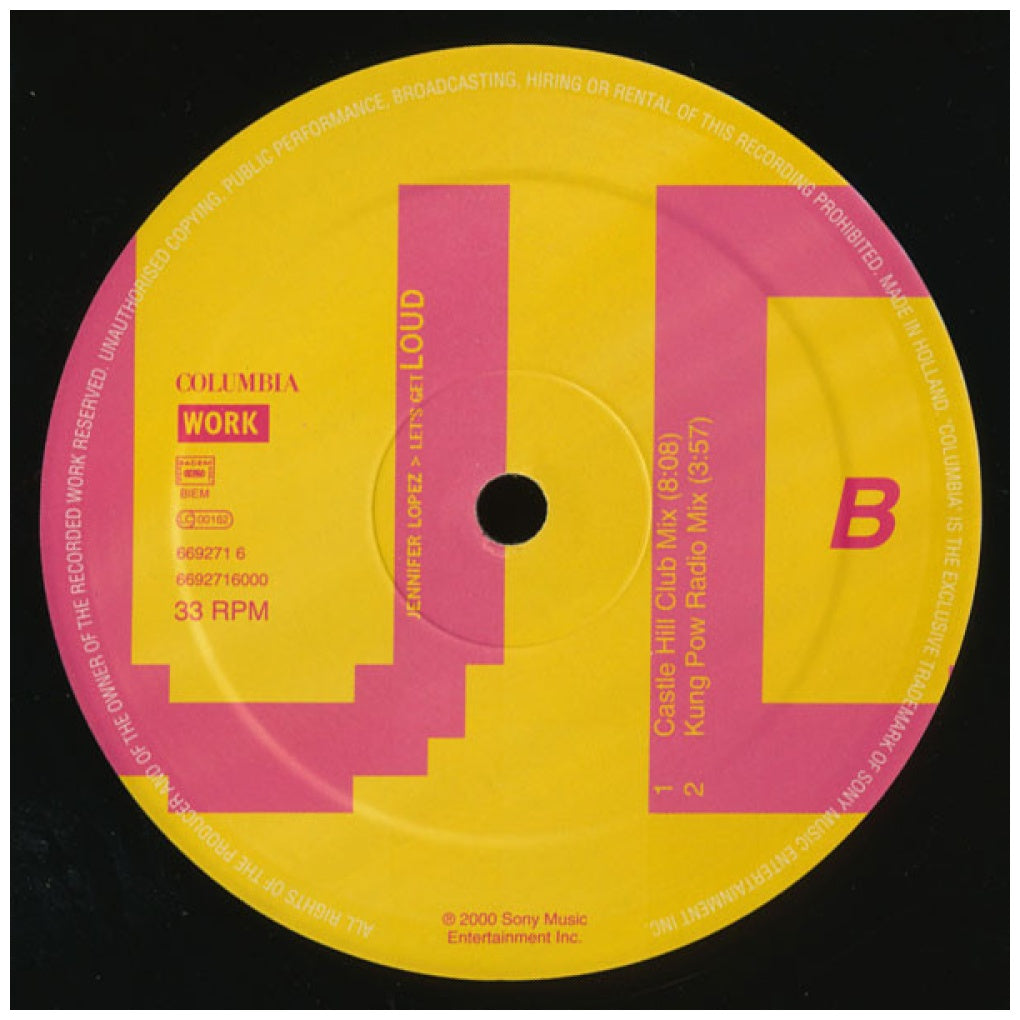JENNIFER LOPEZ - LET'S GET LOUD | 12" MAXI SINGLE VINILO USADO