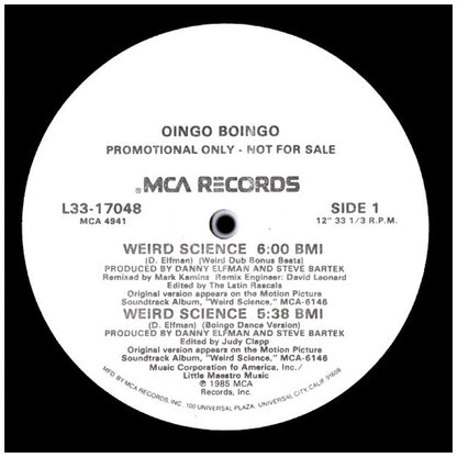OINGO BONGO - WEIRD SCIENCE | 12" MAXI SINGLE VINILO USADO
