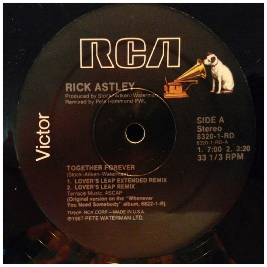 RICK ASTLEY - TOGETHER FOREVER (PROMO EDITION) | 12" MAXI SINGLE VINILO USADO