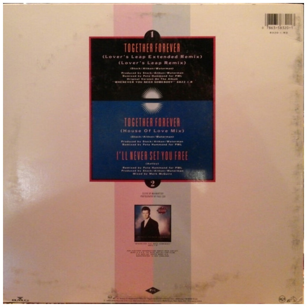 RICK ASTLEY - TOGETHER FOREVER (PROMO EDITION) | 12" MAXI SINGLE VINILO USADO