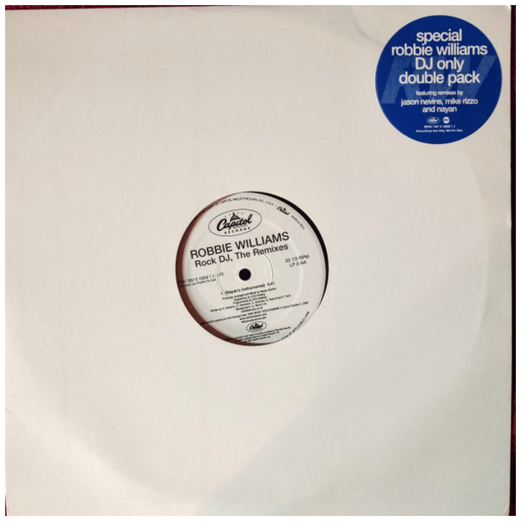 ROBBIE WILLIAMS - ROCK DJ (THE REMIXES) (PROMO COPY) | 12" MAXI SINGLE VINILO USADO