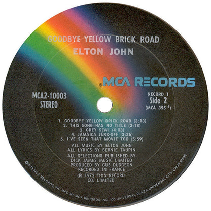 ELTON JOHN - GOODBYE YELLOW BRICK ROAD (2LP) | VINILO USADO