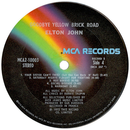 ELTON JOHN - GOODBYE YELLOW BRICK ROAD (2LP) | VINILO USADO