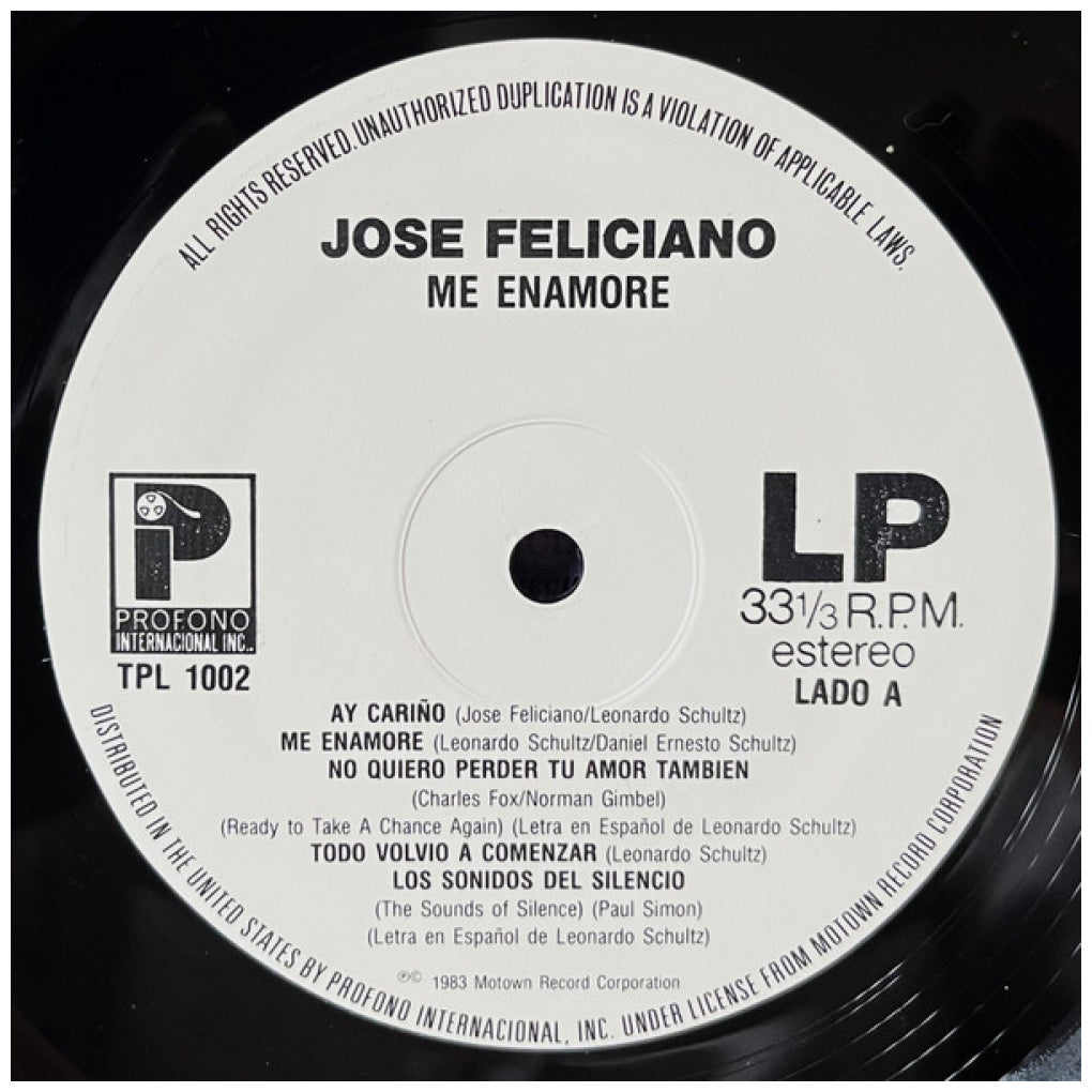 JOSE FELICIANO - ME ENAMORE (VDE/NUEVO-SELLADO) | VINILO USADO