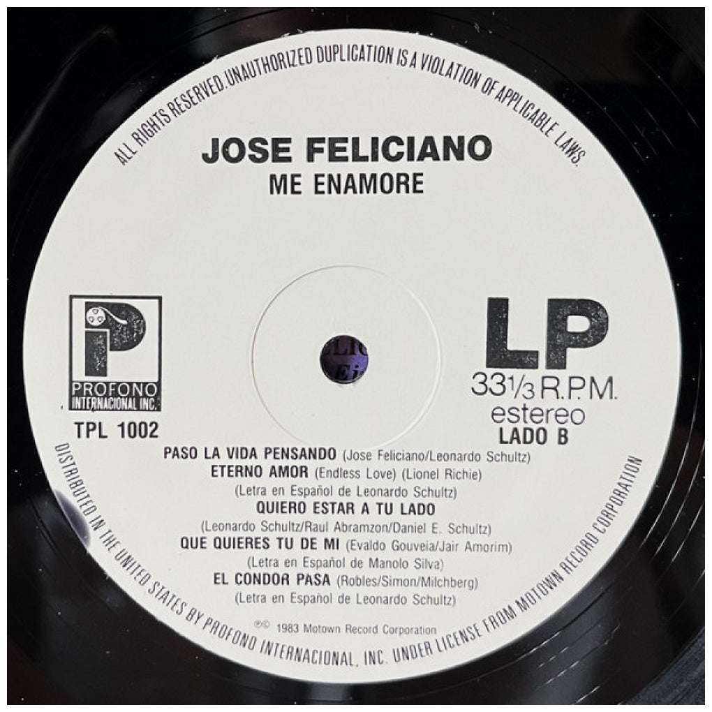 JOSE FELICIANO - ME ENAMORE (VDE/NUEVO-SELLADO) | VINILO USADO