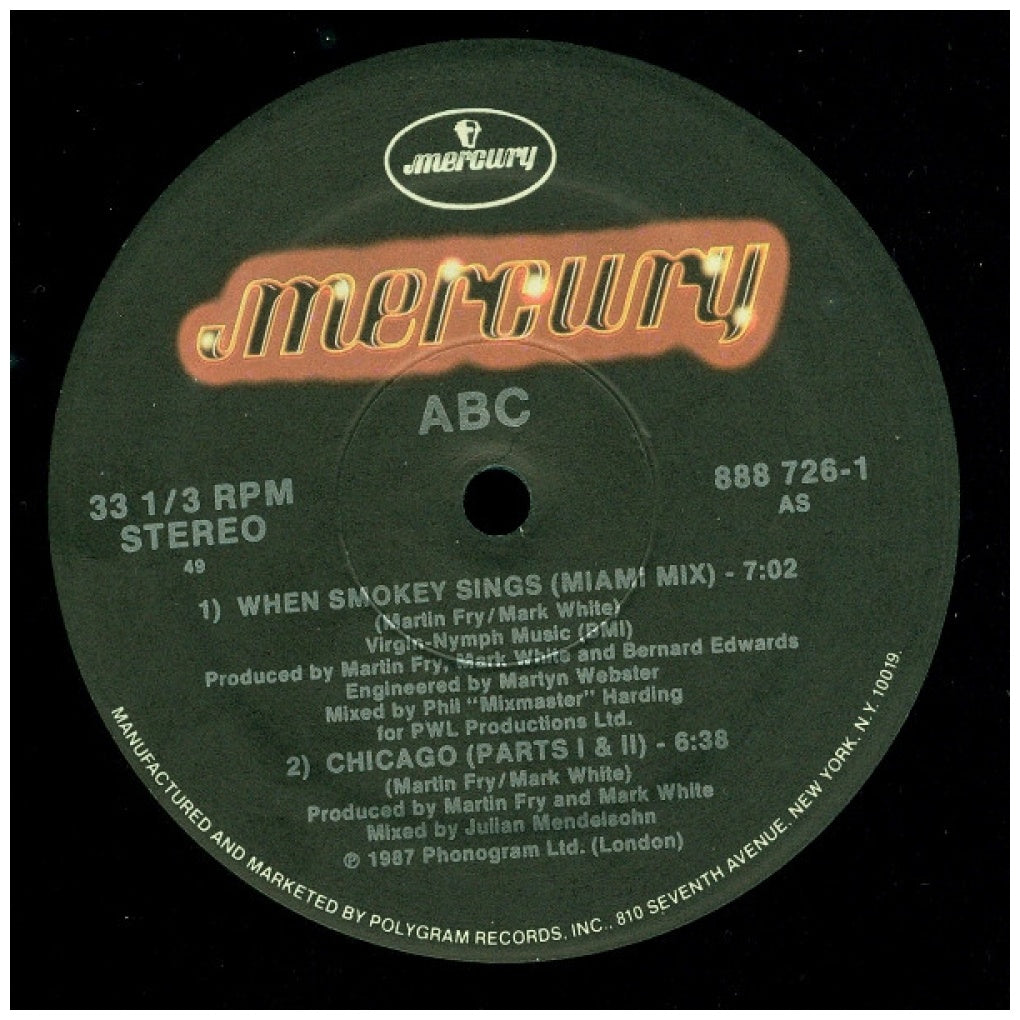 ABC - WHEN SMOKING SINGS | 12" MAXI SINGLE VINILO USADO