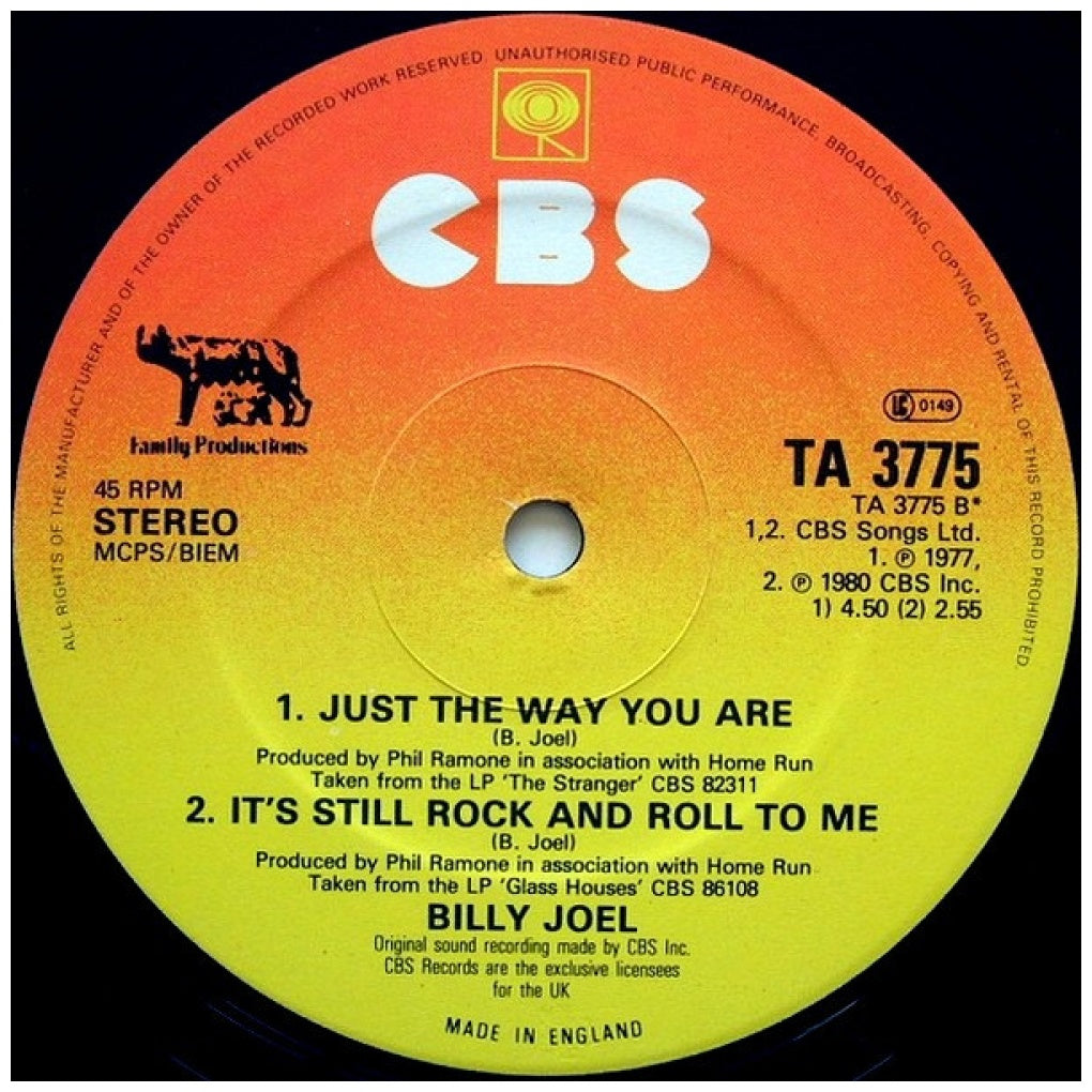 BILLY JOEL - UPTOWN GIRL/JUST THE WAY YOU ARE/IT'S STILL ROCK AND ROLL TO ME | 12" MAXI SINGLE VINILO USADO