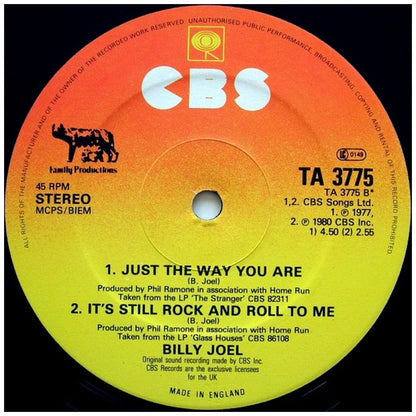 BILLY JOEL - UPTOWN GIRL/JUST THE WAY YOU ARE/IT'S STILL ROCK AND ROLL TO ME | 12" MAXI SINGLE VINILO USADO