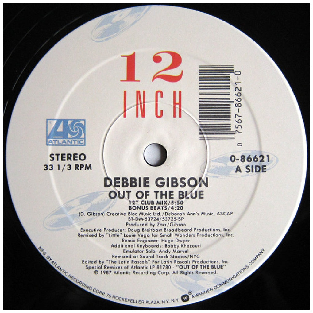 DEBBIE GIBSON - OUT OF THE BLUE | 12" MAXI SINGLE VINILO USADO
