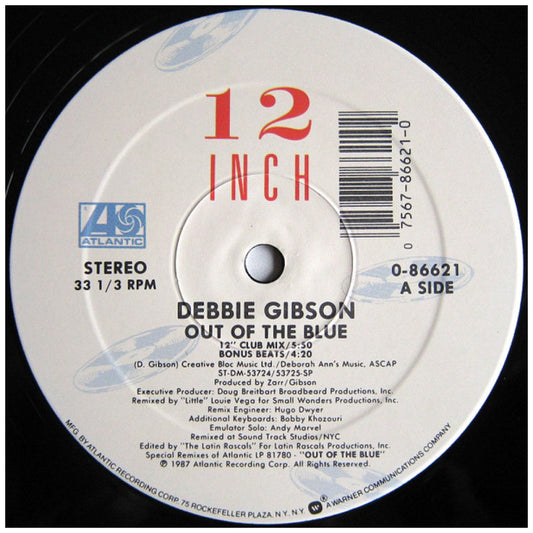 DEBBIE GIBSON - OUT OF THE BLUE | 12" MAXI SINGLE VINILO USADO