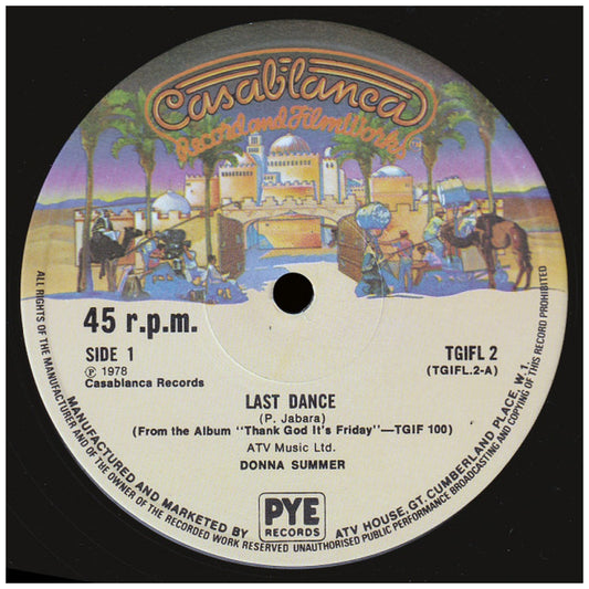 DONNA SUMMER - LAST DANCE | 12" MAXI SINGLE VINILO USADO