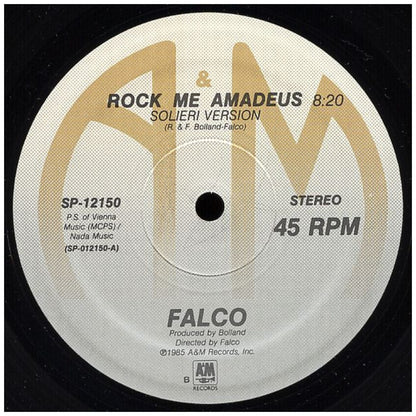 FALCO - ROCK ME AMADEUS (VDE-NUEVO/SELLADO) | 12" MAXI SINGLE VINILO USADO