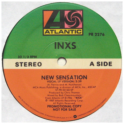 INXS - NEW SENSATION (12" SINGLE + LP INTERVIEW) (2LP) | 12" MAXI SINGLE VINILO USADO