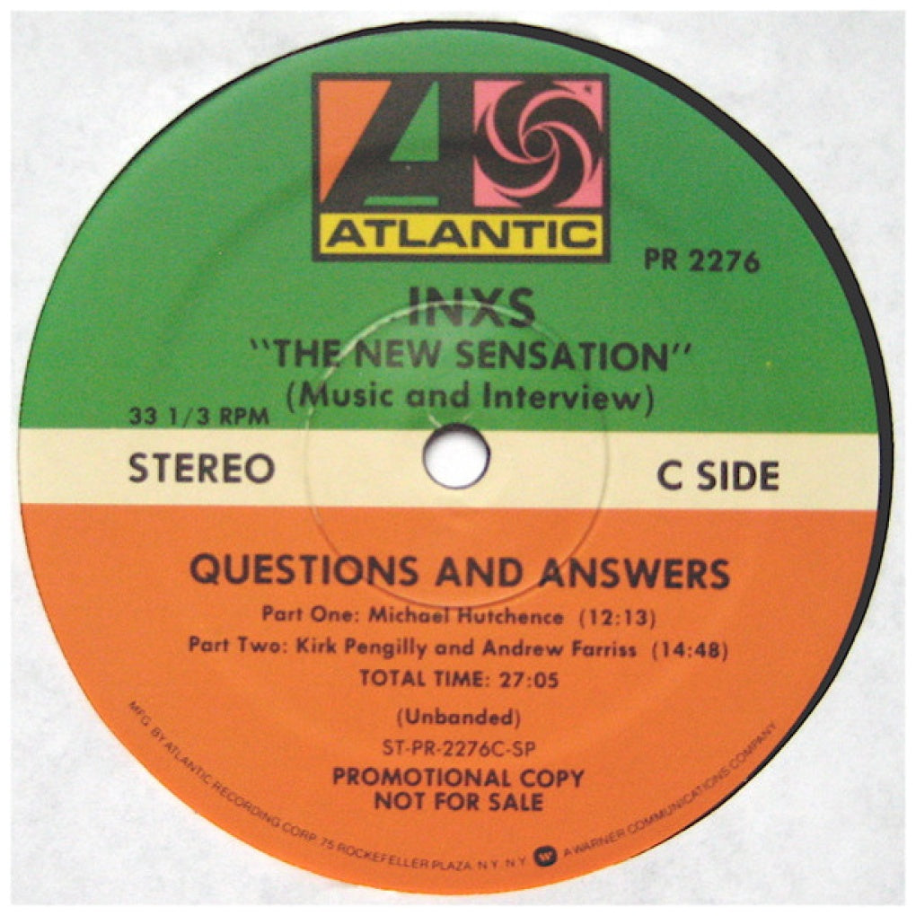 INXS - NEW SENSATION (12" SINGLE + LP INTERVIEW) (2LP) | 12" MAXI SINGLE VINILO USADO