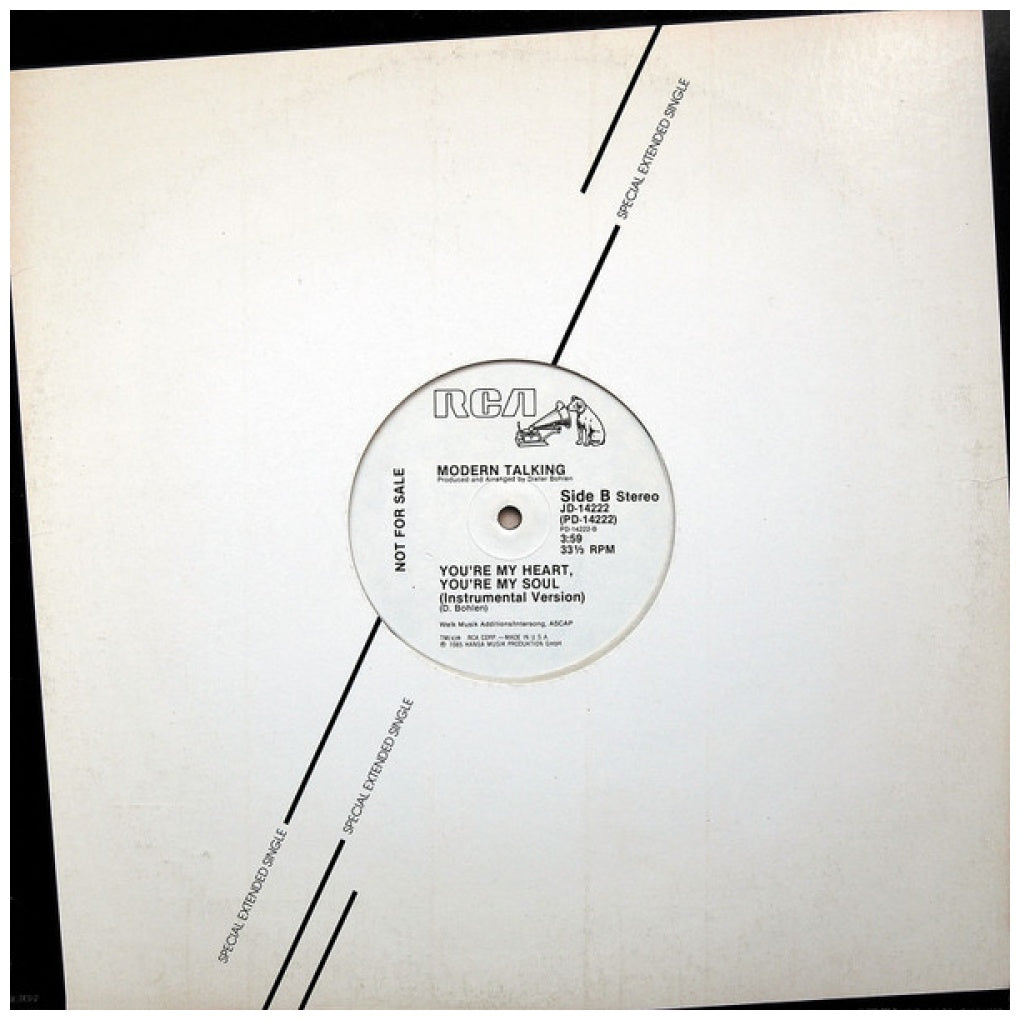 MODERN TALKING - YOU'RE MY HEART, YOU'RE MY SOUL (PROMO EDITION) | 12" MAXI SINGLE VINILO USADO