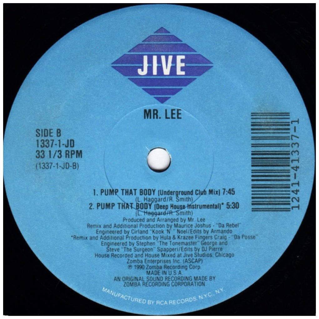 MR. LEE - PUMP THAT BODY | 12" MAXI SINGLE VINILO USADO