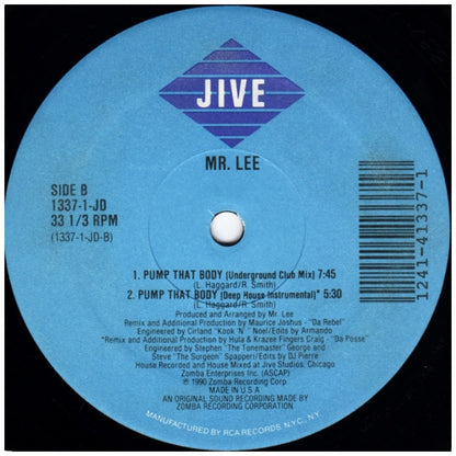 MR. LEE - PUMP THAT BODY | 12" MAXI SINGLE VINILO USADO