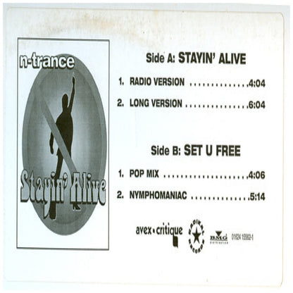 N-TRANCE - STAYIN' ALIVE | 12" MAXI SINGLE VINILO USADO