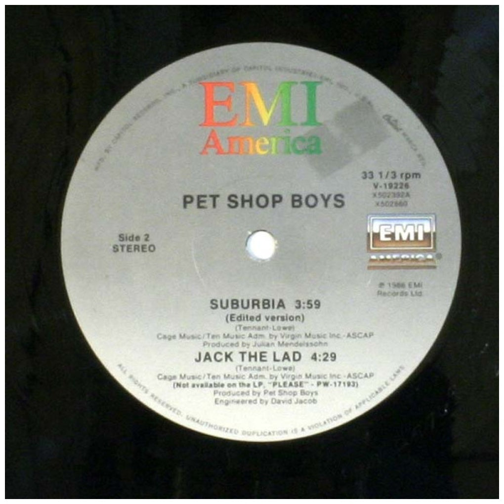 PET SHOP BOYS - SUBURBIA | 12" MAXI SINGLE VINILO USADO