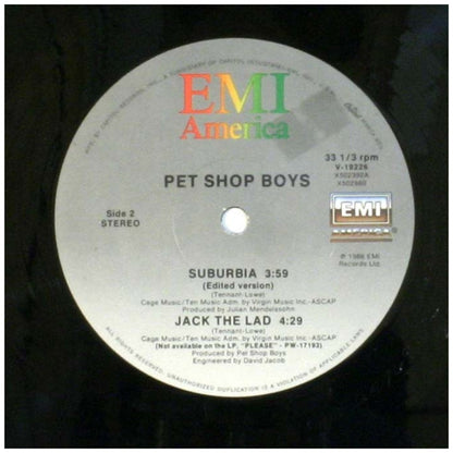 PET SHOP BOYS - SUBURBIA | 12" MAXI SINGLE VINILO USADO