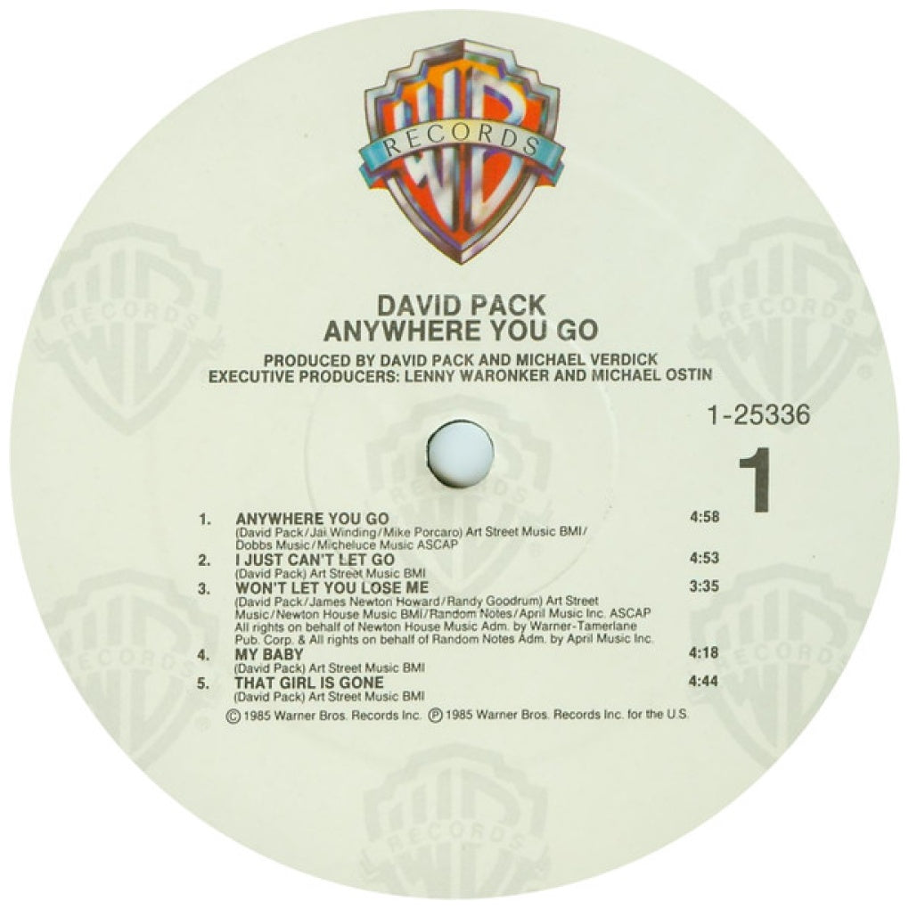 DAVID PACK - ANYWHERE YOU GO | VINILO USADO