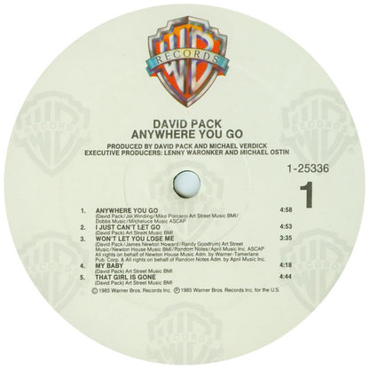 DAVID PACK - ANYWHERE YOU GO | VINILO USADO