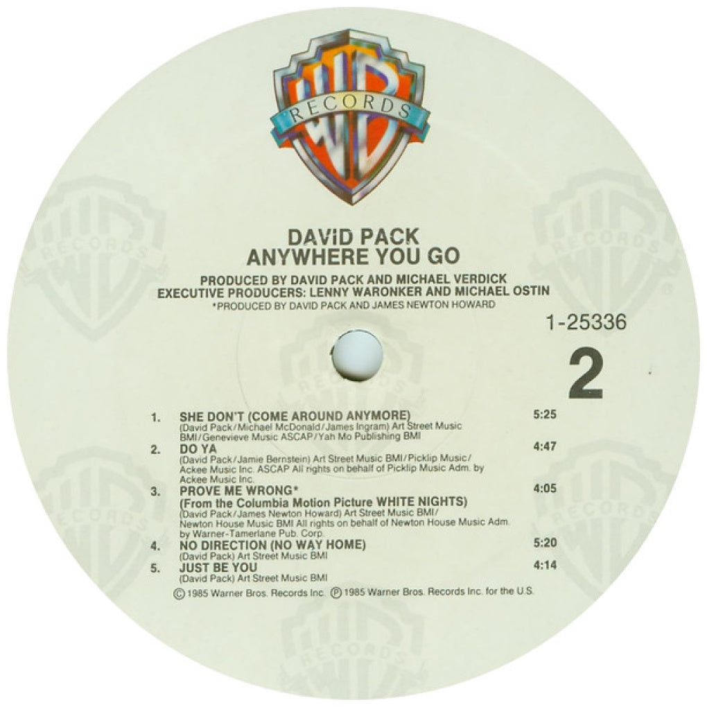 DAVID PACK - ANYWHERE YOU GO | VINILO USADO