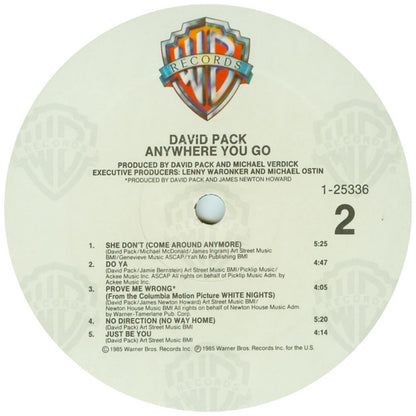 DAVID PACK - ANYWHERE YOU GO | VINILO USADO