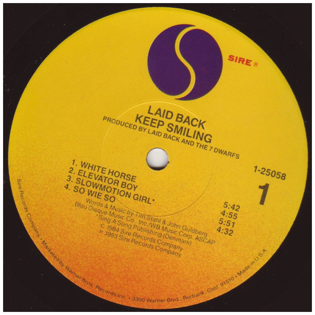 LAID BACK - KEEP SMILING | VINILO USADO