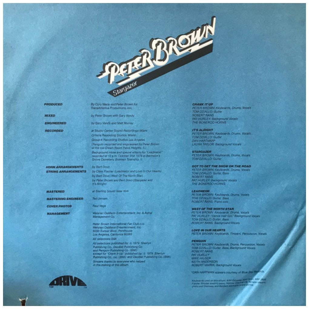 PETER BROWN - STARGAZER (VDE-NUEVO/SELLADO) | VINILO USADO