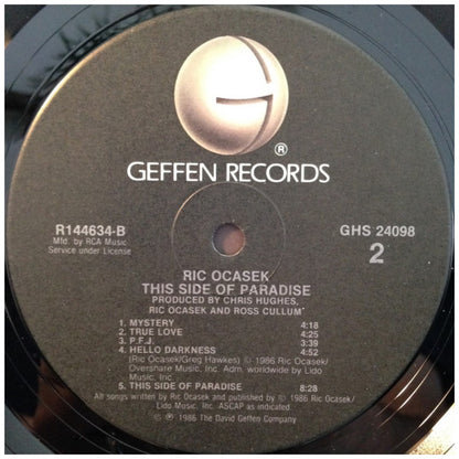 RIC OCASEK - THIS SIDE OF PARADISE (VDE-NUEVO/SELLADO) | VINILO USADO
