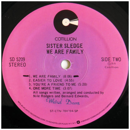 SISTER SLEGE - WE ARE FAMILY | VINILO USADO