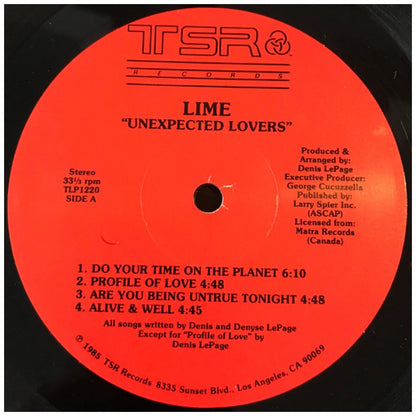 LIME  - UNEXPECTED LOVERS | VINILO USADO