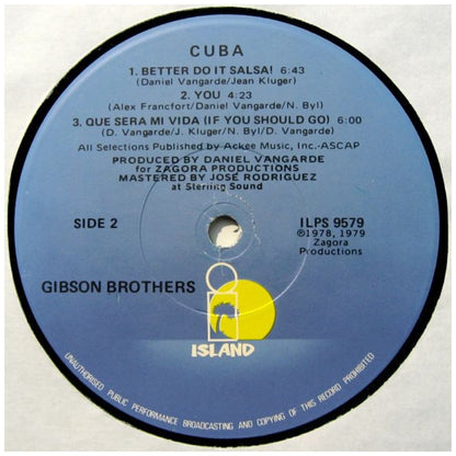 GIBSON BROTHERS - CUBA | VINILO USADO
