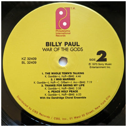 BILLY PAUL  - THE WAR OF GODS | VINILO USADO