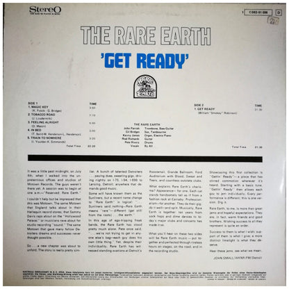 RARE EARTH - GET READY | VINILO USADO