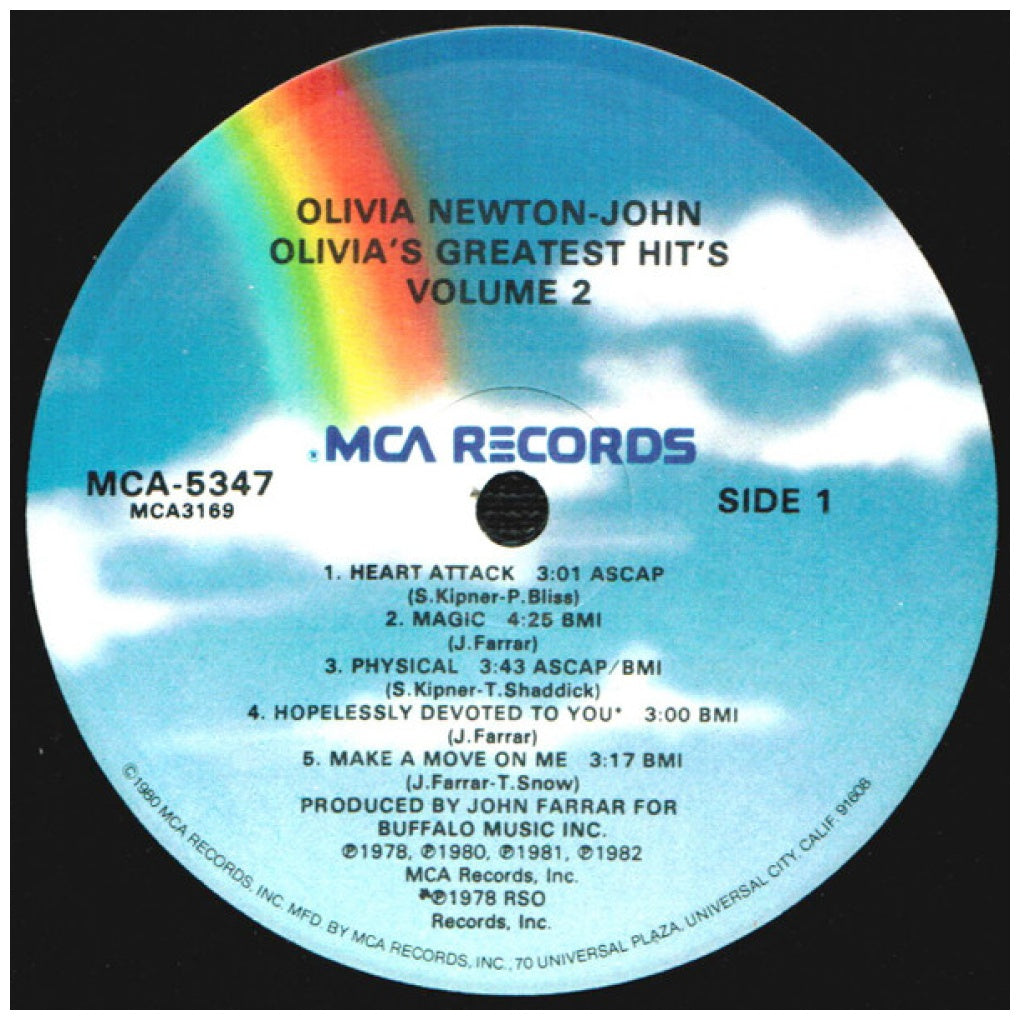 OLIVIA NEWTON JOHN - GREATEST HITS VOL. 2 | VINILO USADO