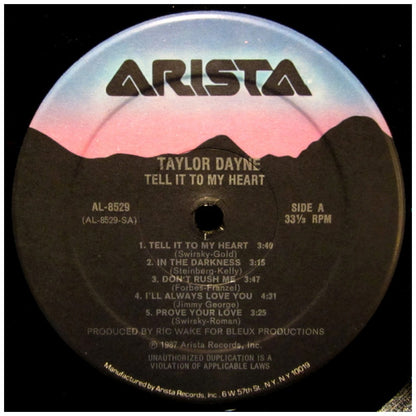TAYLOR DAYNE  - TELL IT TO MY HEART | VINILO USADO