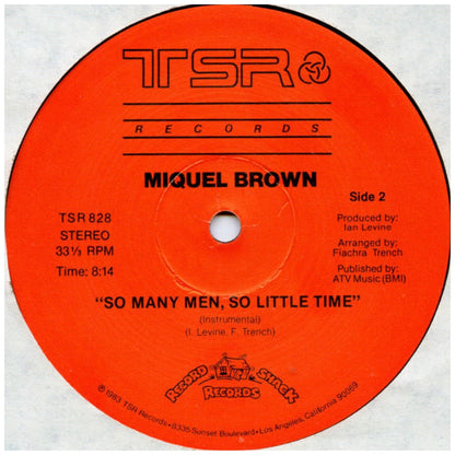 MIQUEL BROWN - SO MANY MAN - SO LITTLE TIME | 12" MAXI SINGLE USADO