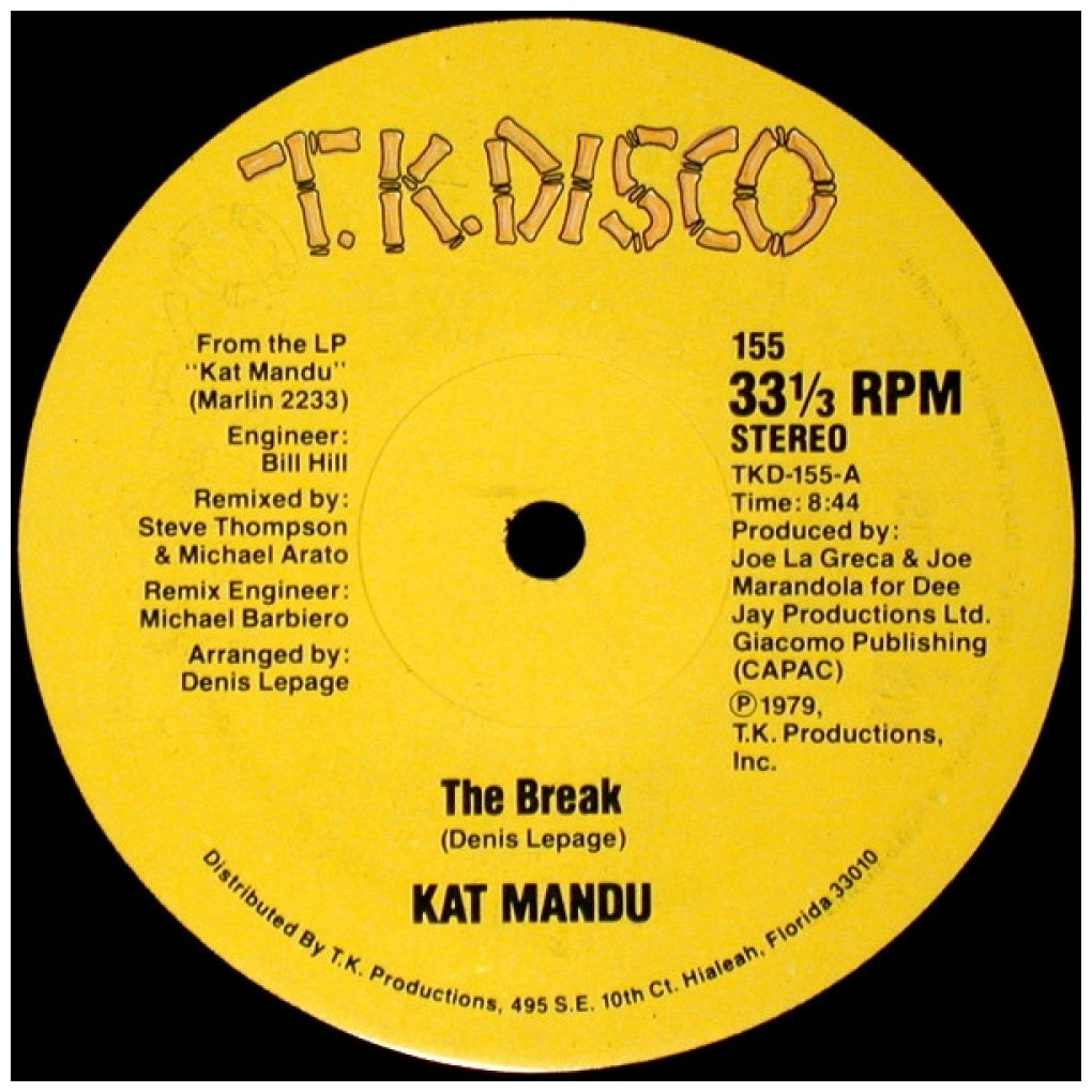 KAT MANDU - THE BREAK | 12" MAXI SINGLE VINILO USADO
