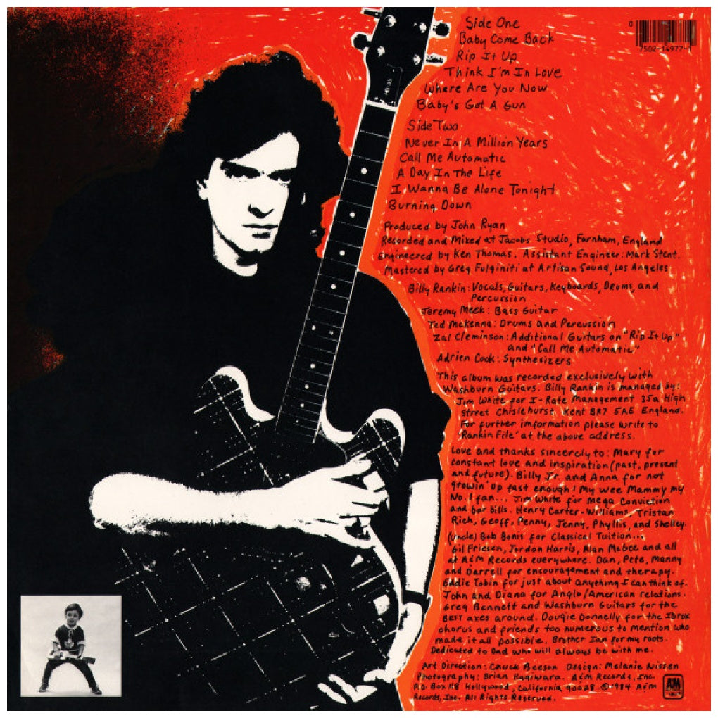 BILLY RANKIN - GROWIN' UP TOO FAST | VINILO USADO
