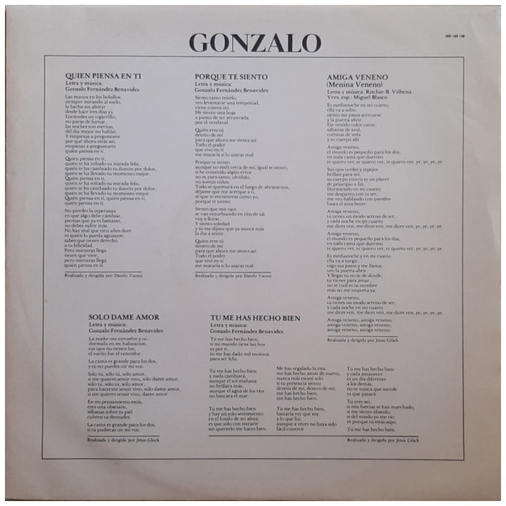 GONZALO - GONZALO | VINILO USADO